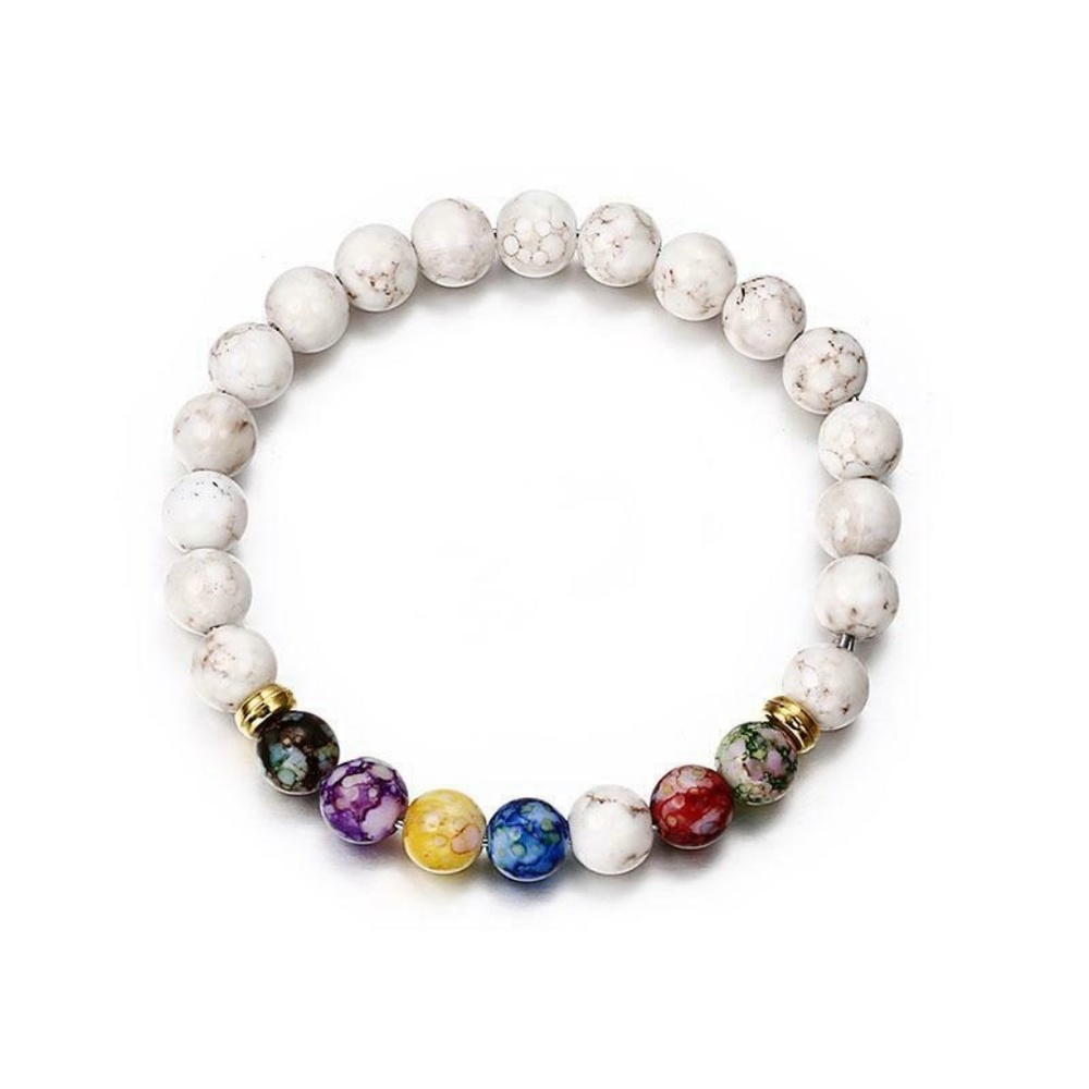 Colorful Agate Beaded Bracelet NHPF151957